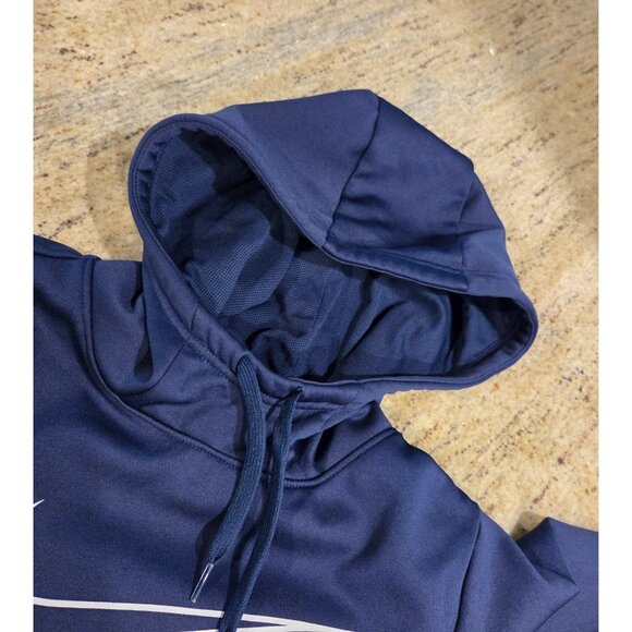 Nike Mens XS Hoodie Sweatshirt Just Do It Spell Out Pullover Blue Hoodie - Picture 9 of 14